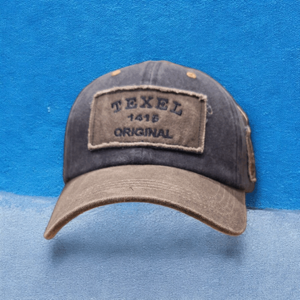 baseball cap blauw met embleem