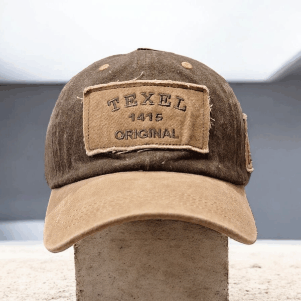 Baseball cap legergroen met embleem