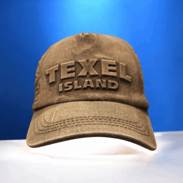 Baseballcap groen embossing