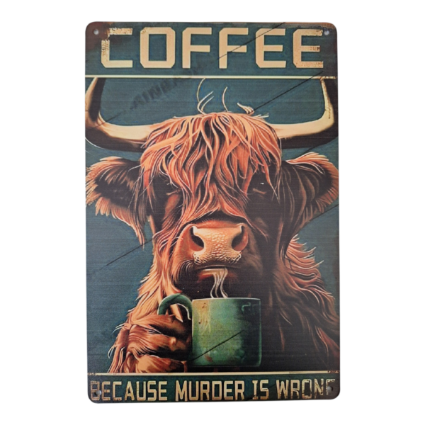 tekstbord hooglander coffee