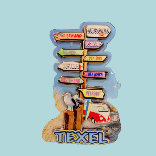 magneet wegwijzer Texel