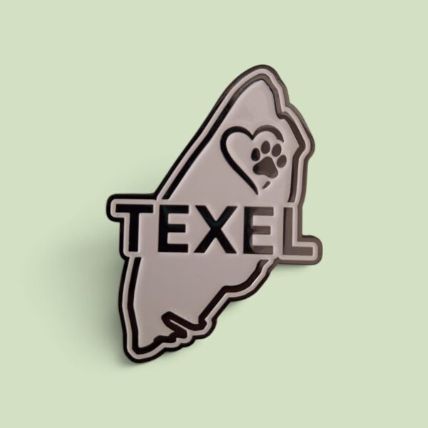 Magneet eiland texel met honden pootje
